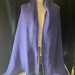 Anne Klein Deep Purple Knit Shawl/Scarf